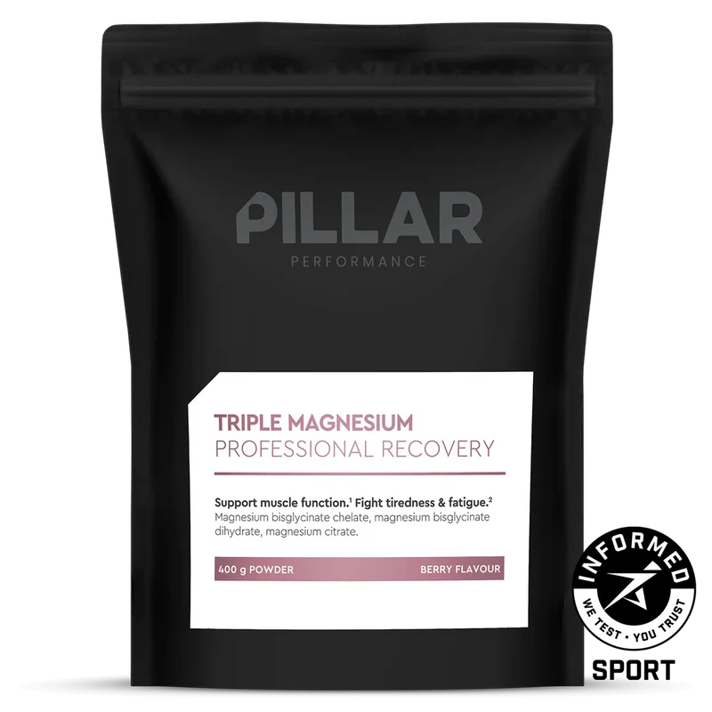 Pillar triple magnesium poudre fruits rouges 400g