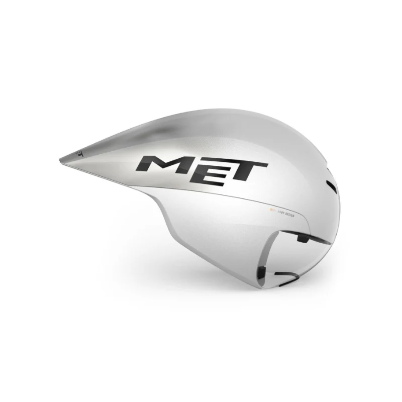 Casque MET done wide body II BLANC