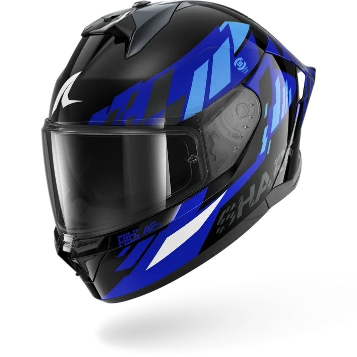 SHARK SKWAL CUP RACEBLOCK CASCO DE MOTO NEGRO AZUL ANTRACITA