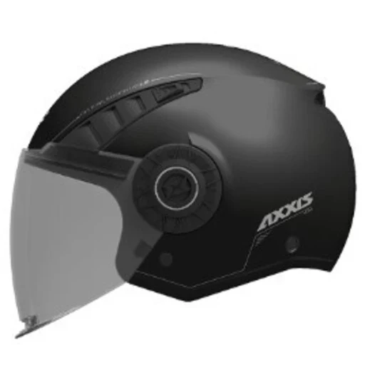 AXXIS OF513B METRO S SOLID JET CASCO DE MOTO A1 MATE NEGRO