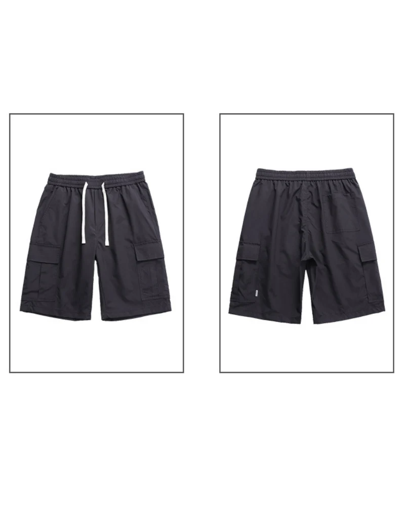 Techwear Men's Summer Ice Silk Cargo Shorts