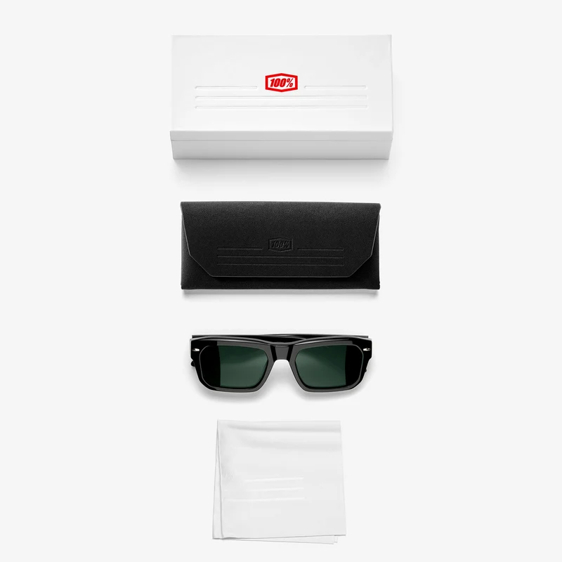 BOWEN Polished Black GreyGreen Lens