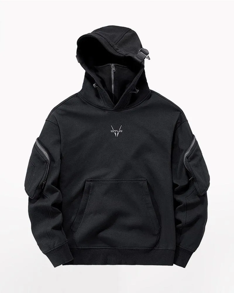 Embrace The Cold Wind Techwear Tactical Mask Hoodie