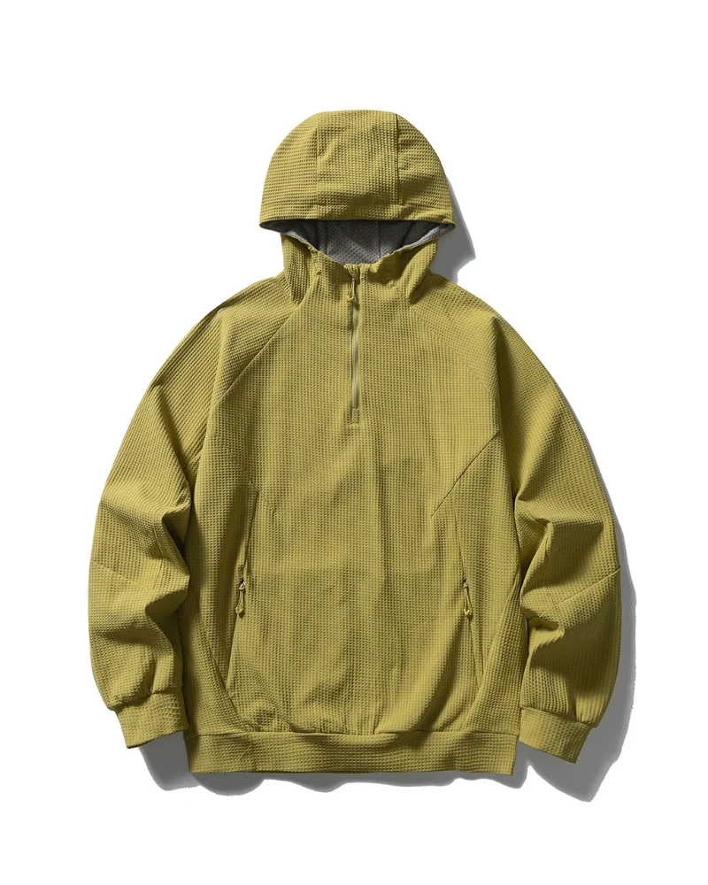 Outdoor Unisex Waffle Knit Hiking Cycling Sports Hoodie