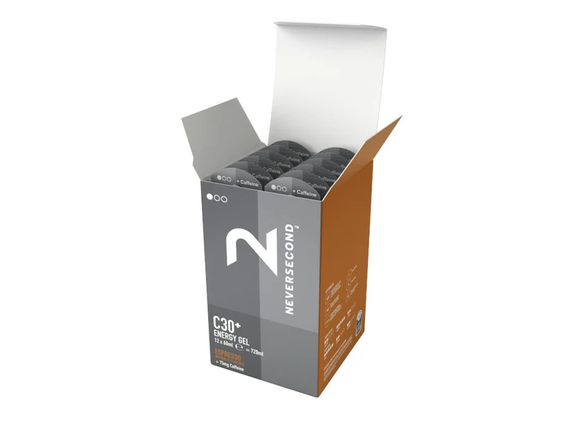 PACKS 12 Gels Neversecond caféine C30+ espresso