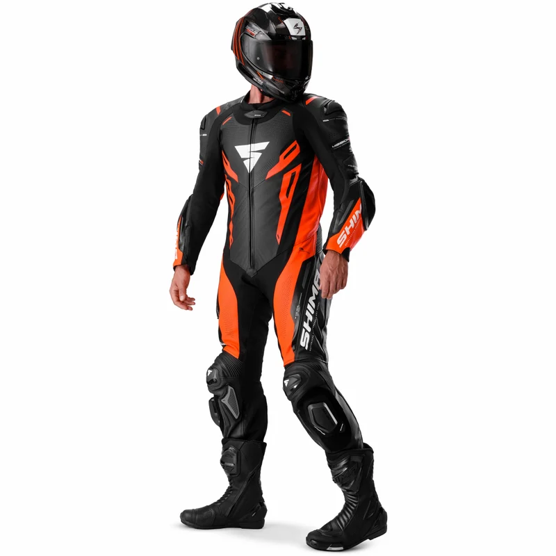 SHIMA MISSION RS MONO DE HOMBRE 1PC NEGRO ROJO