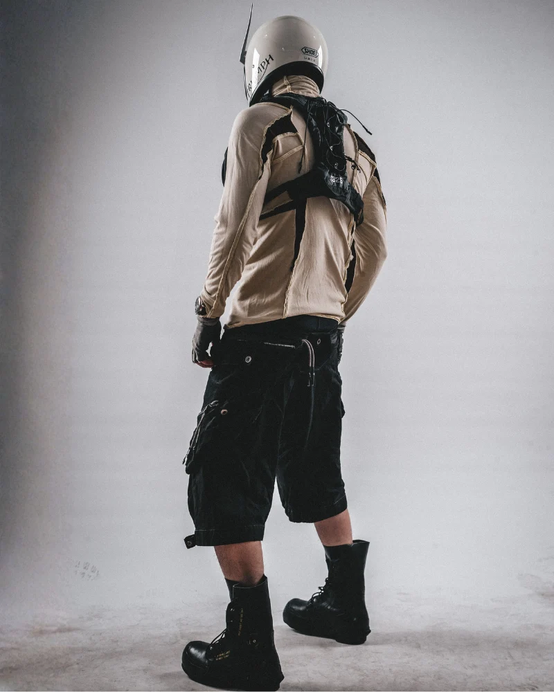 Post-Apocalyptic Wasteland Distressed Cargo Shorts