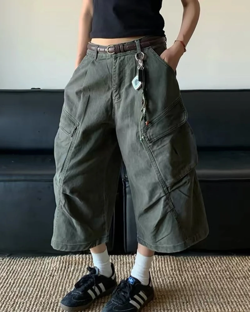 High Street Men's Denim-Look Cargo Shorts