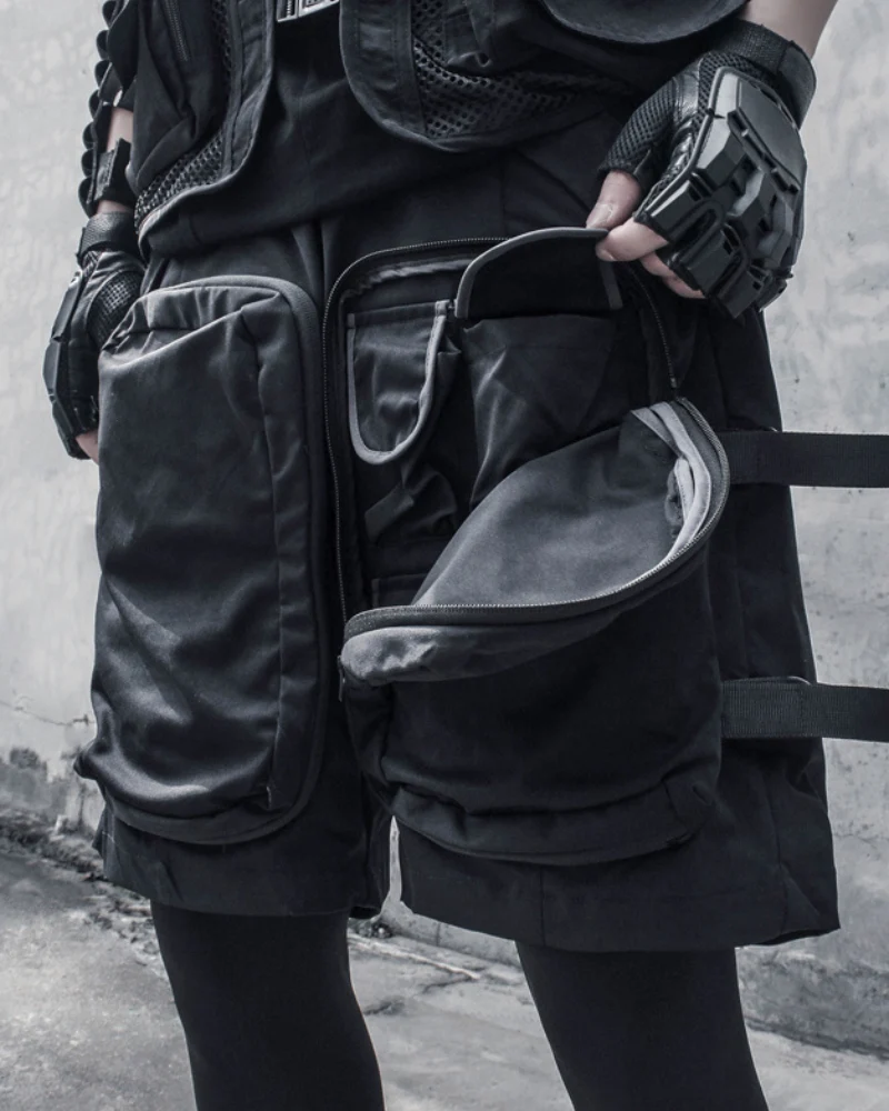 Techwear Multi-Pocket Cargo Streetwear Shorts