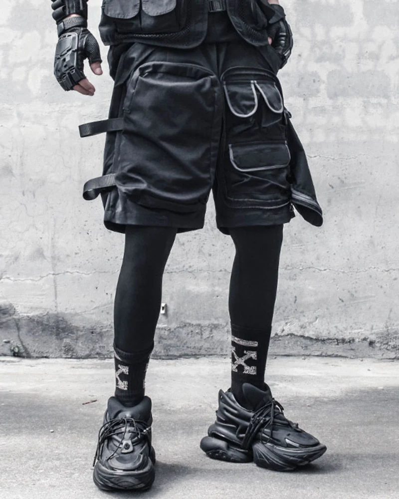 Techwear Multi-Pocket Cargo Streetwear Shorts