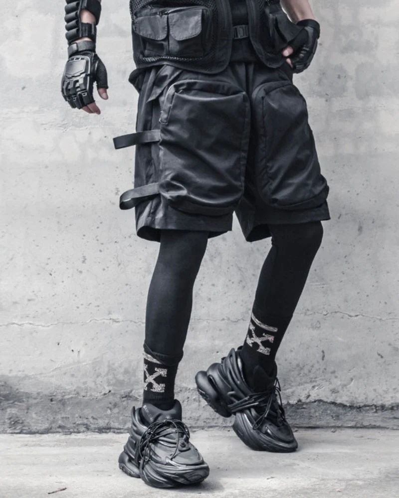 Techwear Multi-Pocket Cargo Streetwear Shorts