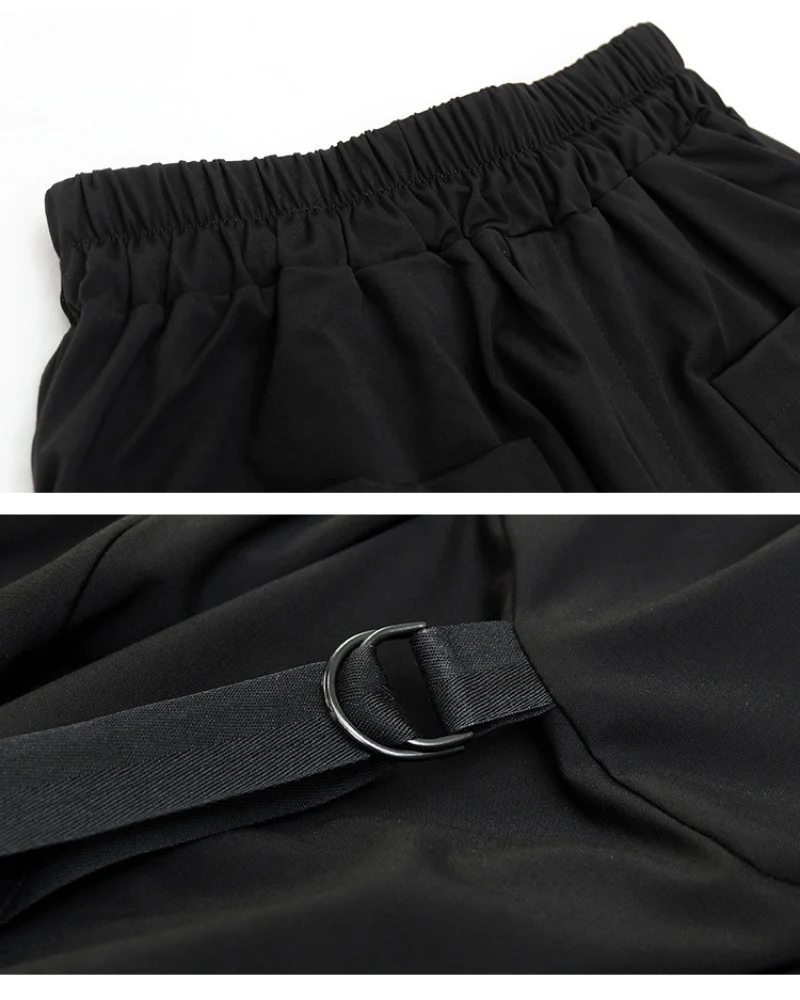 Streetwear Hip-Hop Cargo Skirt Pants