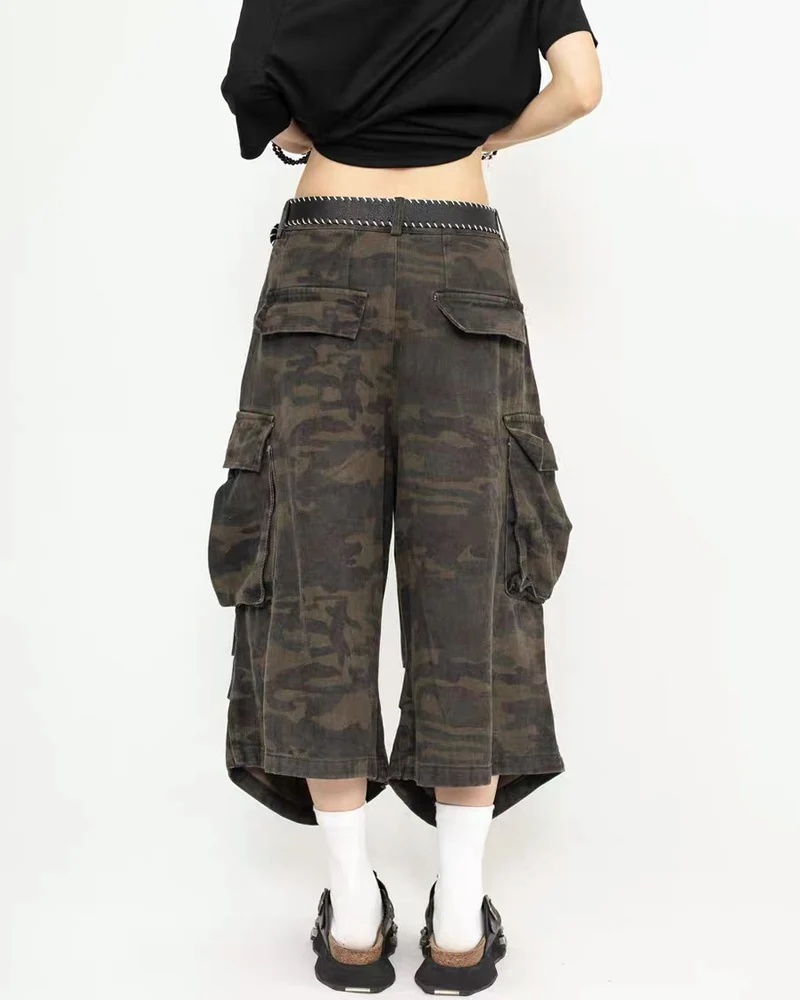 Vintage Snakeskin Camo Baggy Cargo Jorts