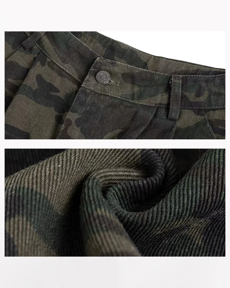 Vintage Snakeskin Camo Baggy Cargo Jorts