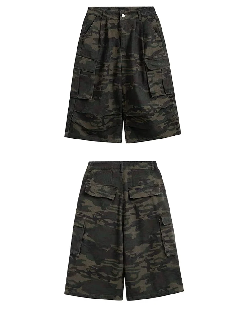 Vintage Snakeskin Camo Baggy Cargo Jorts