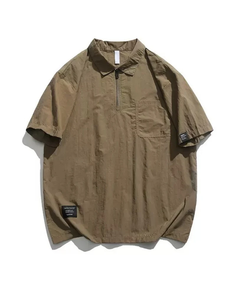 Summer Outdoor Quick-Drying Breathable Polo-Neck T-Shirt