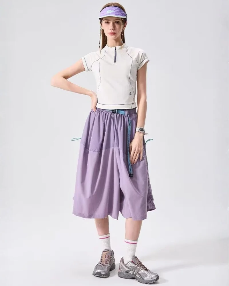 Outdoor Hiking Camping Versatile Cargo Skirt Pants