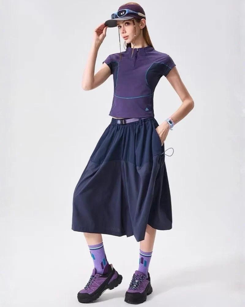 Outdoor Hiking Camping Versatile Cargo Skirt Pants