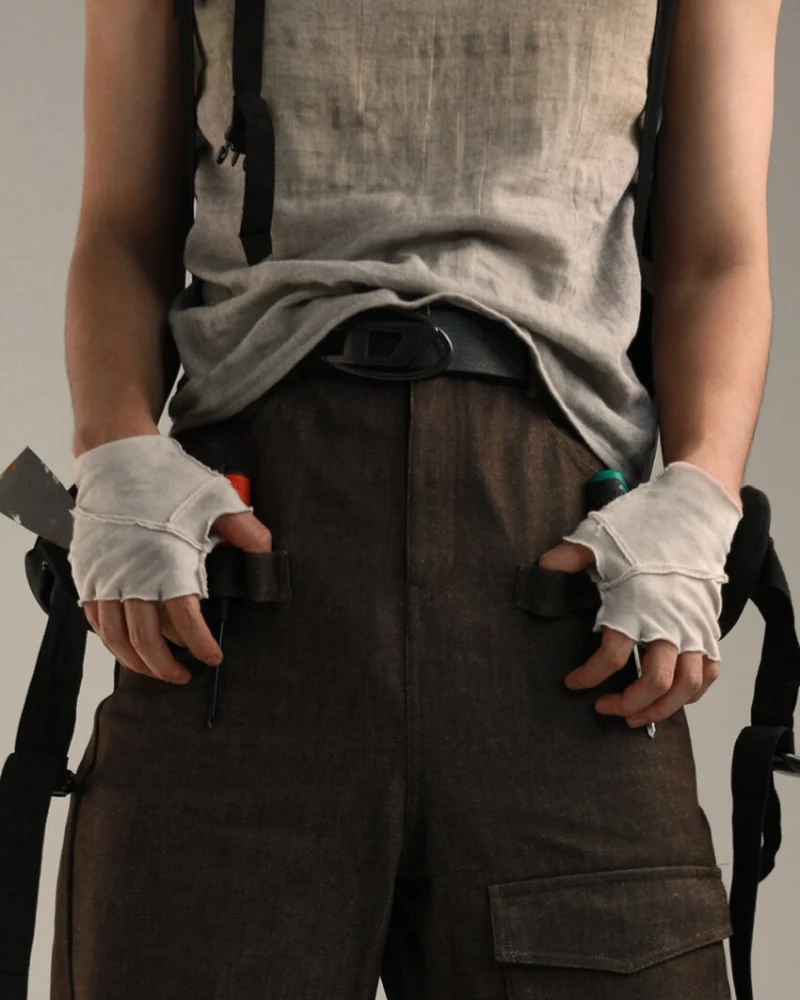 Wasteland Futuristic Fingerless Gloves