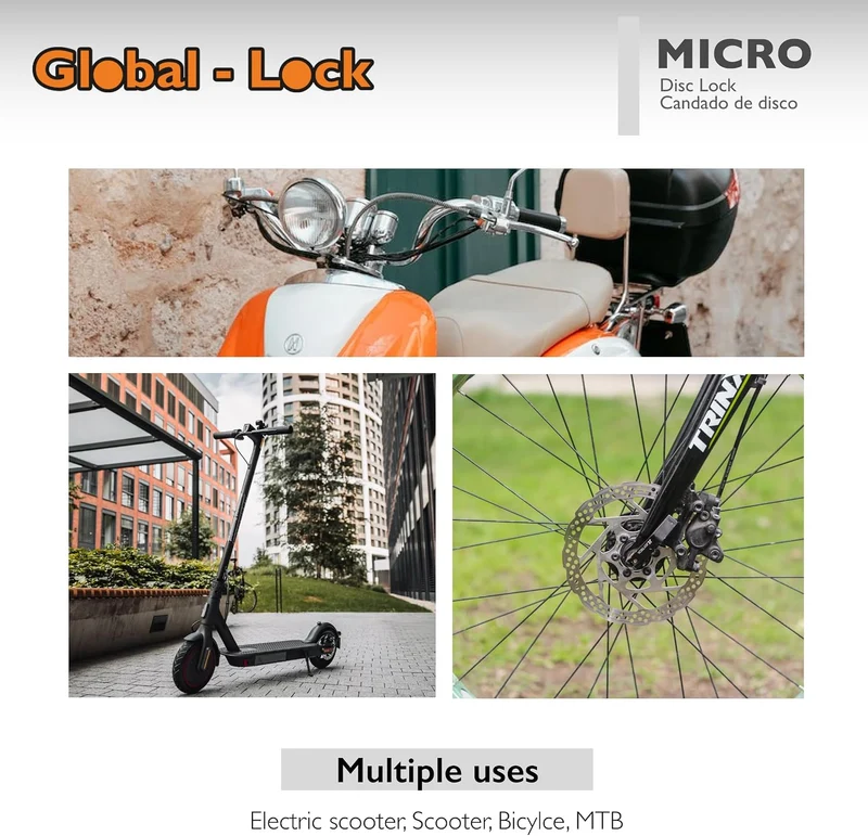 GLOBAL LOCK (GL-D05) ANTIRROBO DISCO GLOBAL-LOC7 -MICRO LLAVE DISCOS (5MM)