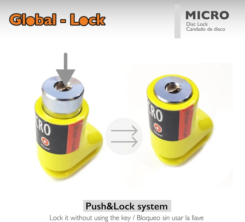 GLOBAL LOCK (GL-D05) ANTIRROBO DISCO GLOBAL-LOC7 -MICRO LLAVE DISCOS (5MM)
