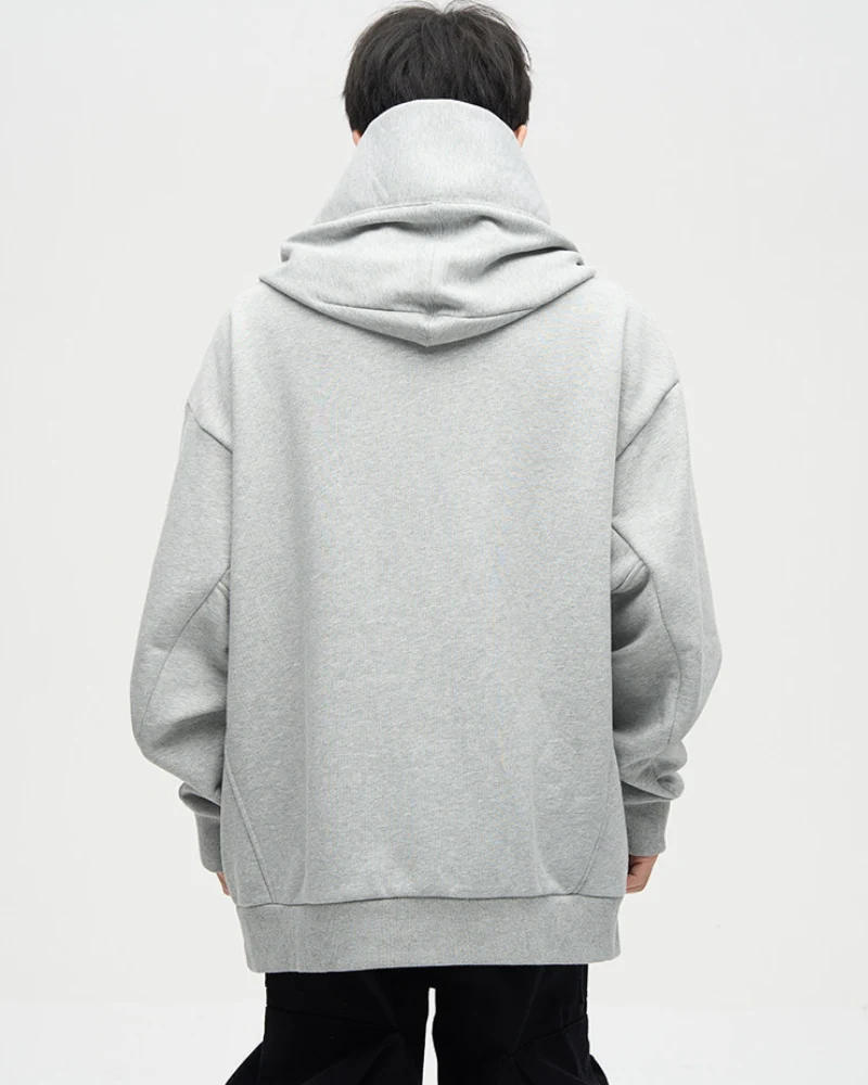 Techwear Street Style Unisex Turtleneck Scarf Mask Hoodie