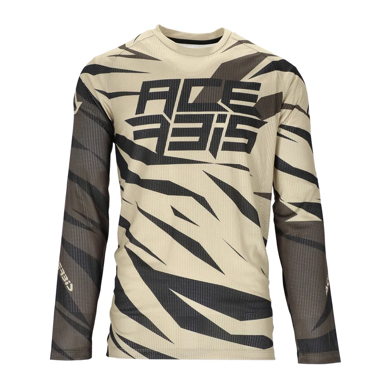 ACERBIS MX J-WINDY FOUR VENTED CAMISETA BEIS NEGRO