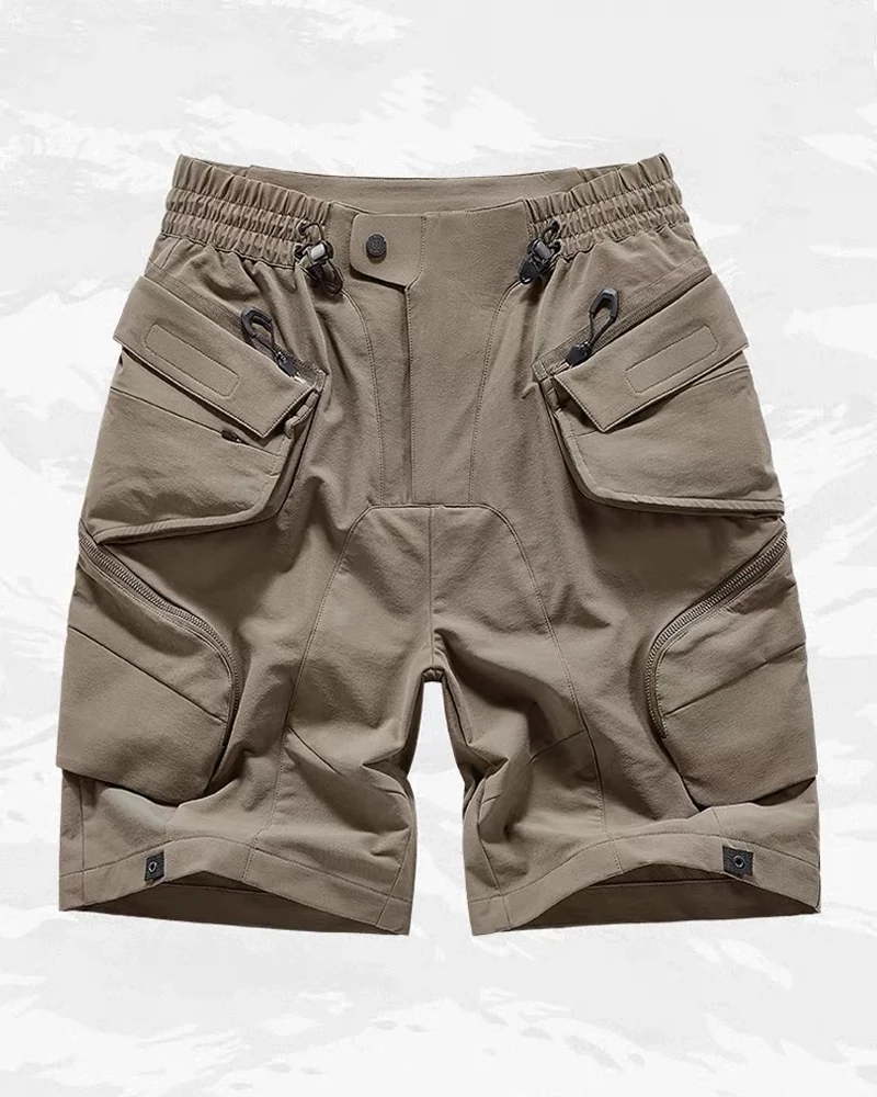 Techwear Multi-Pocket Deconstructed Cargo Shorts