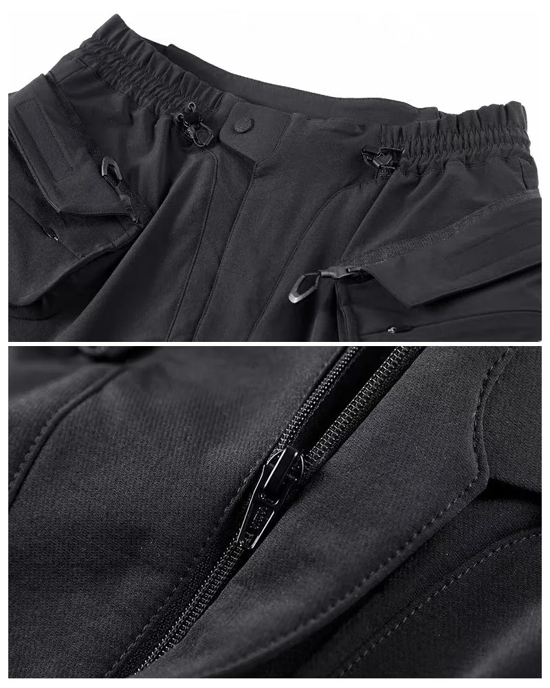 Techwear Multi-Pocket Deconstructed Cargo Shorts