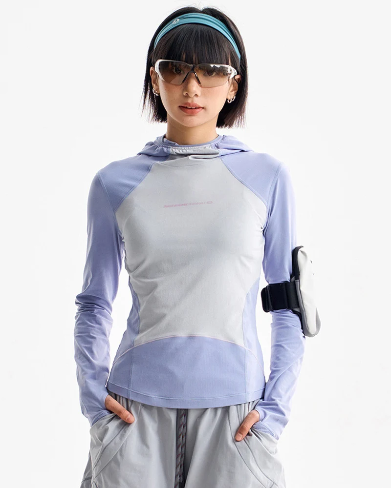 Women's Quick-Dry Hooded Sports Top