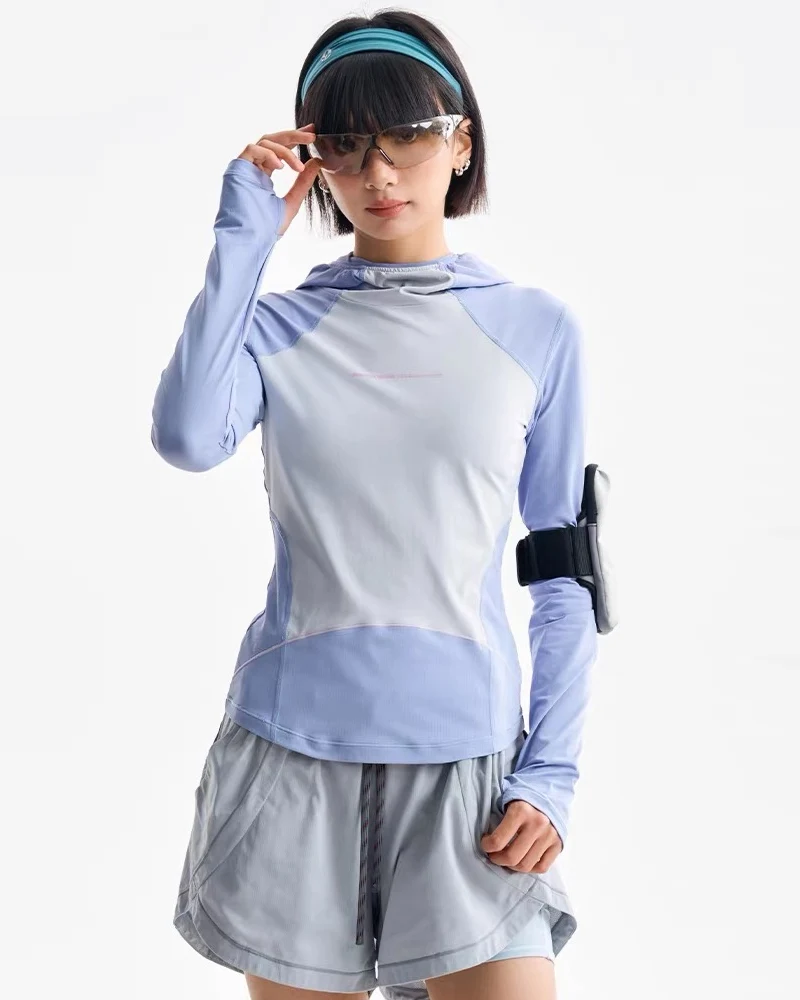 Women's Quick-Dry Hooded Sports Top