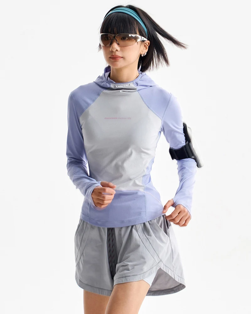 Women's Quick-Dry Hooded Sports Top