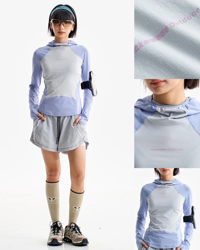 Women's Quick-Dry Hooded Sports Top