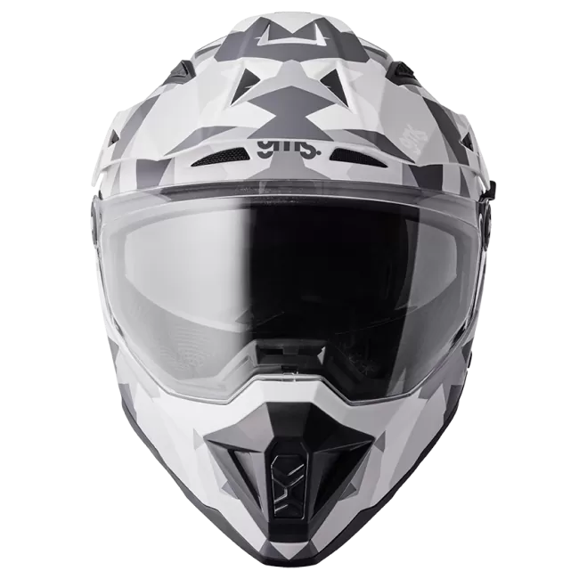 GMS ADVENTUS CASCO DE MOTO MATT BLANCO GRIS