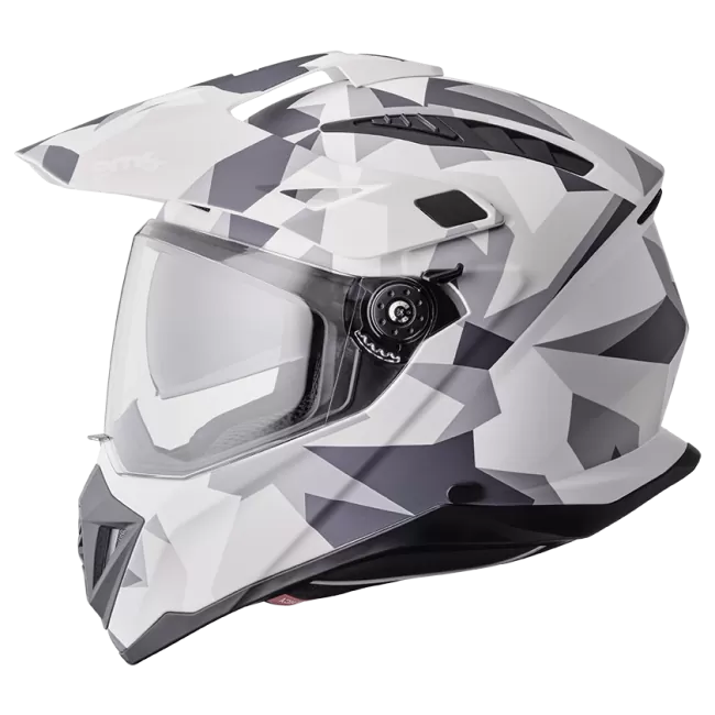 GMS ADVENTUS CASCO DE MOTO MATT BLANCO GRIS