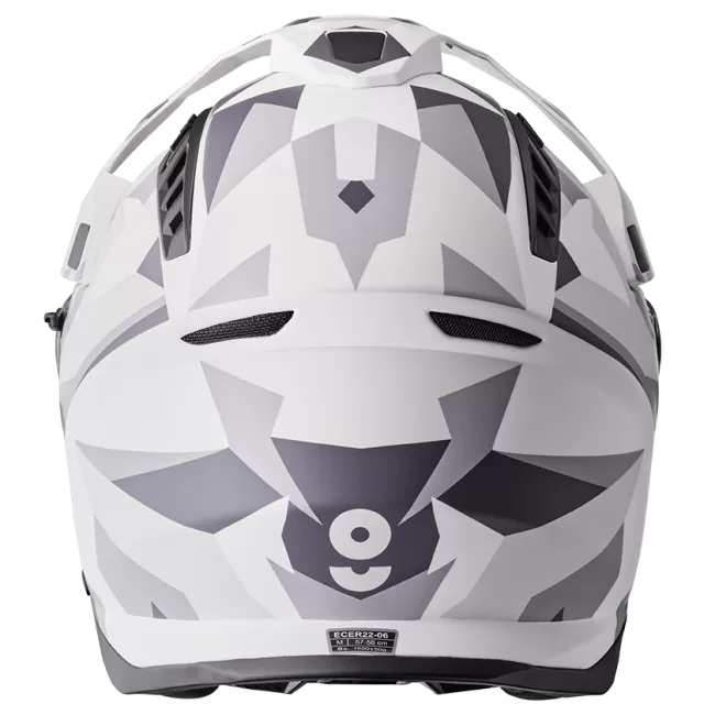 GMS ADVENTUS CASCO DE MOTO MATT BLANCO GRIS