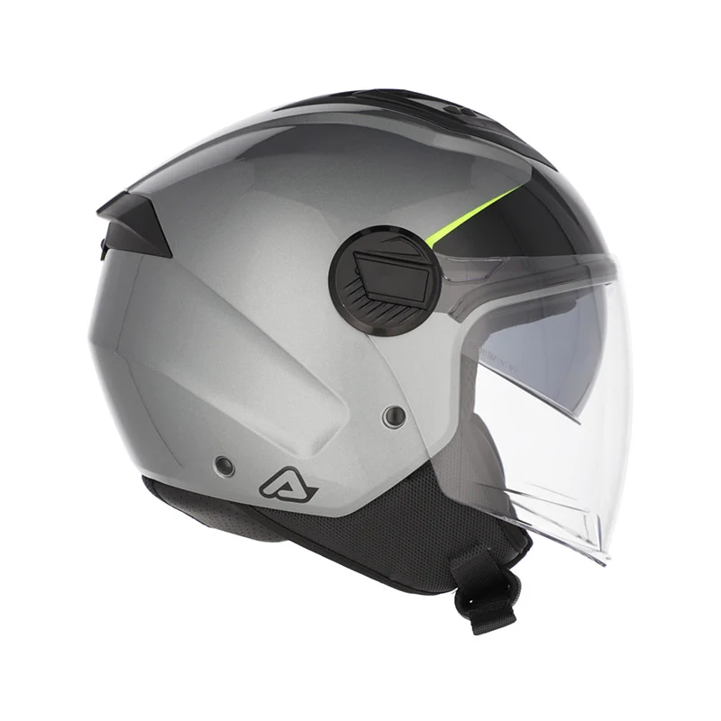 ACERBIS JET LEVANTE 535 CASCO AVENTURO DE MOTO GRIS AMARILLO