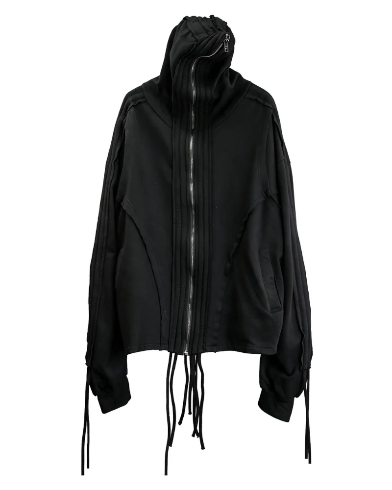 Darkwear Wasteland Distressed Full-Zip Balaclava Hoodie