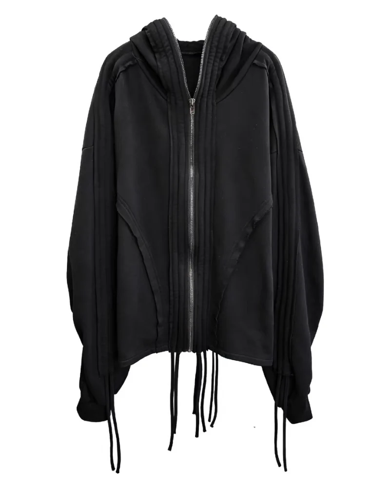 Darkwear Wasteland Distressed Full-Zip Balaclava Hoodie