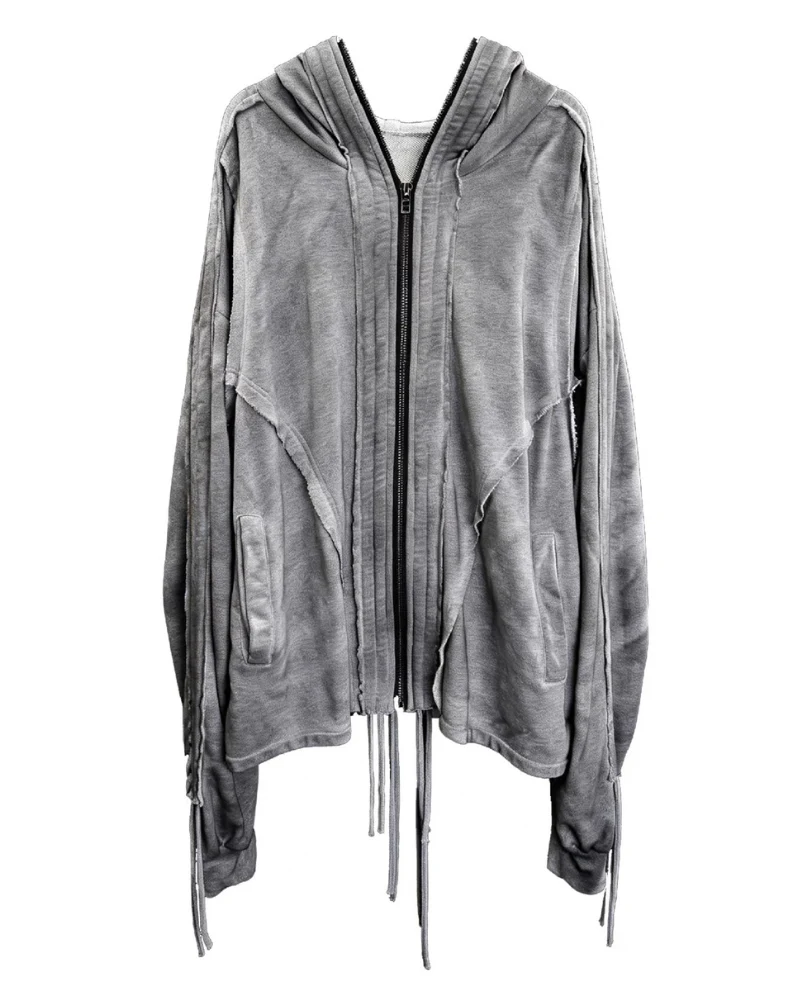 Darkwear Wasteland Distressed Full-Zip Balaclava Hoodie