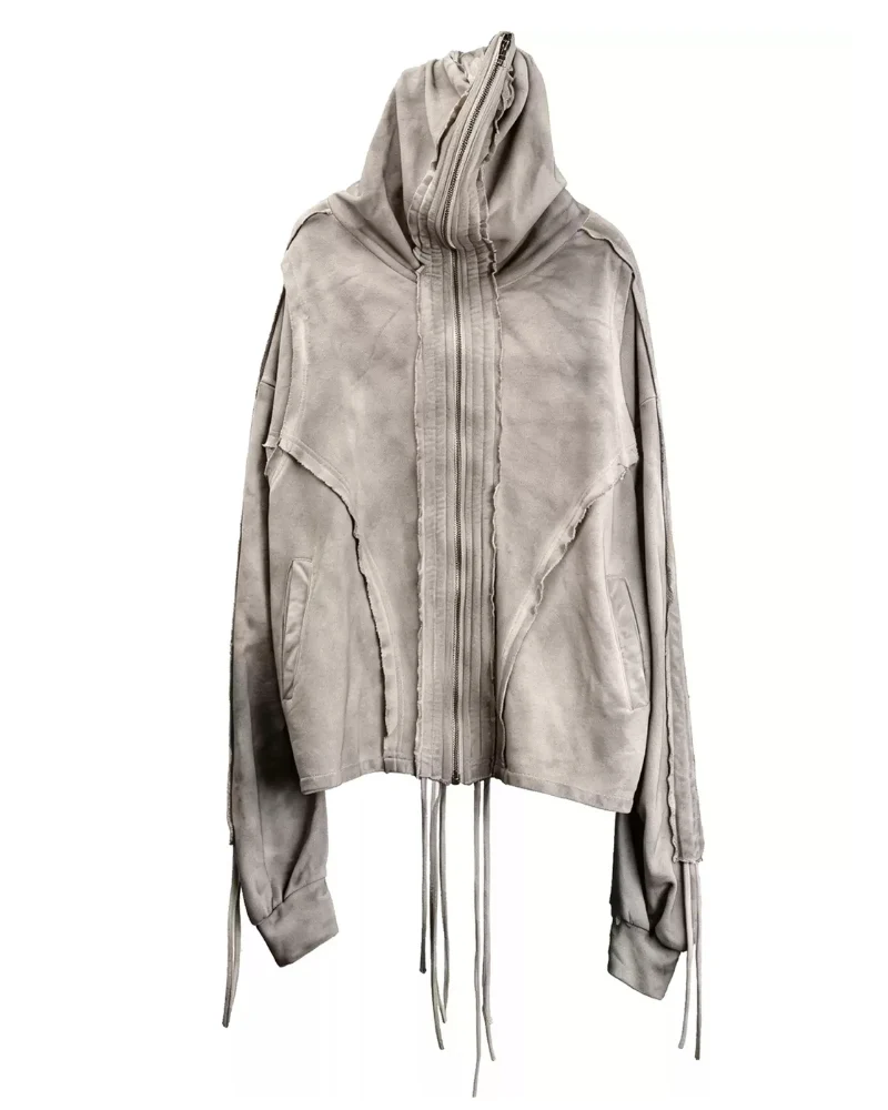 Darkwear Wasteland Distressed Full-Zip Balaclava Hoodie