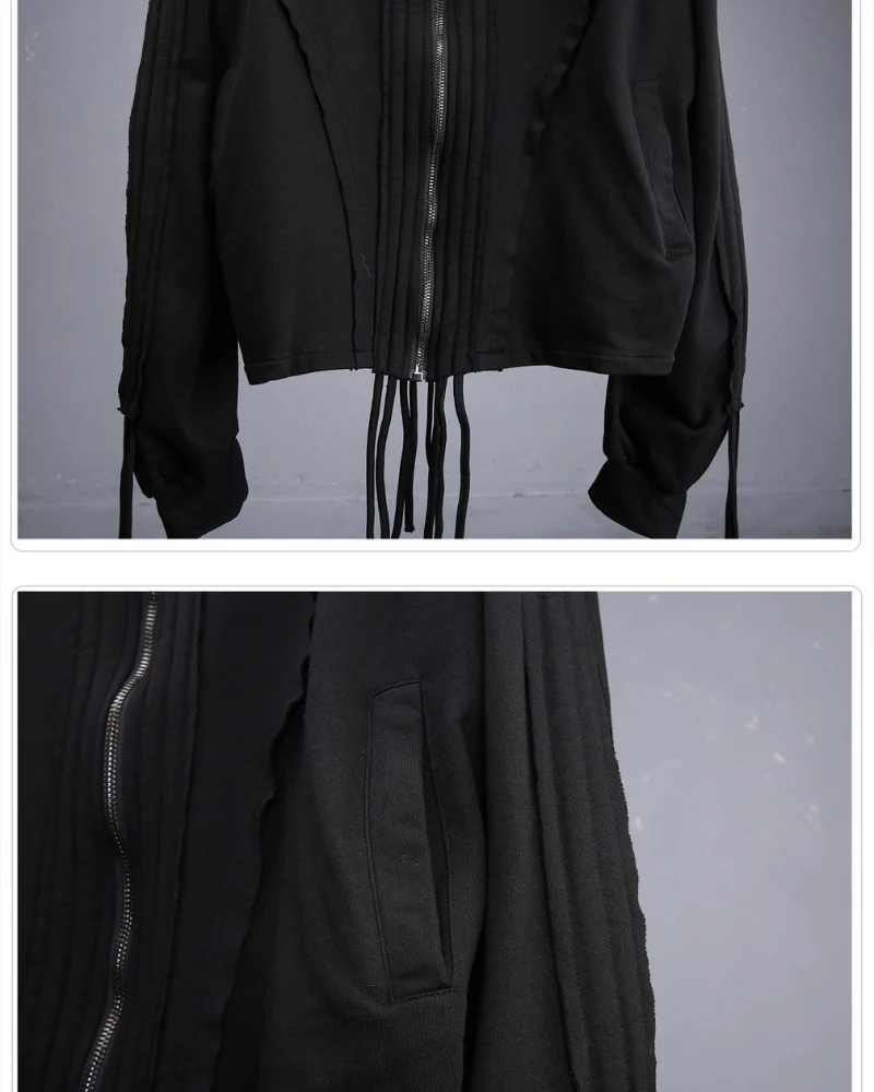 Darkwear Wasteland Distressed Full-Zip Balaclava Hoodie