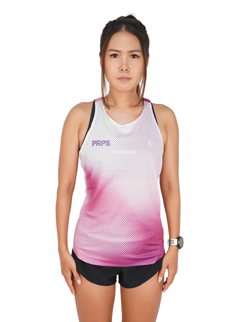 Débardeur de course à pied femme Purpose Borealis Hypermesh PRO rose