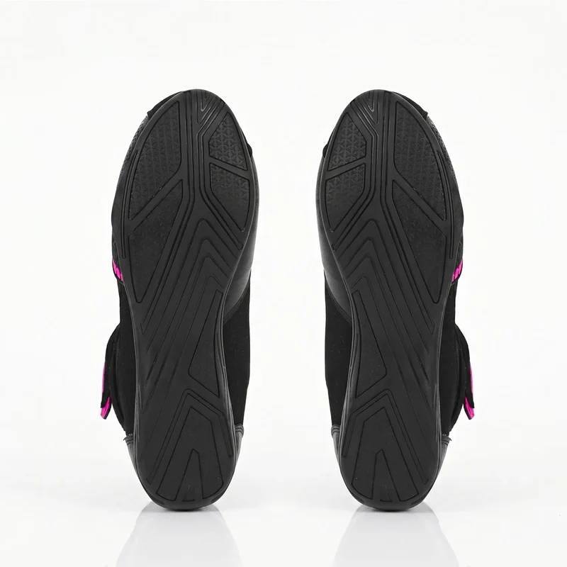 BELA KIVA LADY URBAN BOTAS DE MOTO NEGRO FUSCHIA
