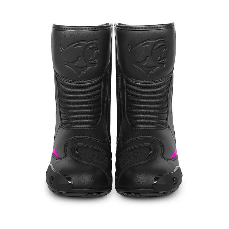 BELA FASTER 2.0 BOTAS DE MOTO MUJER NEGRO ROSA
