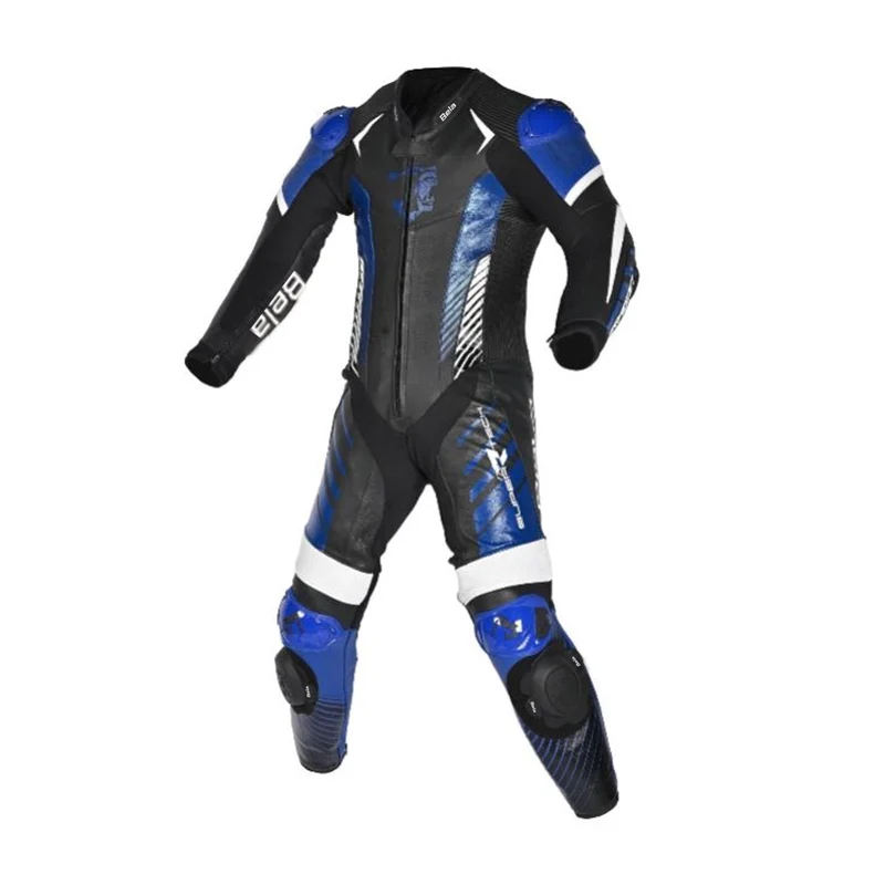 BELA ARAGONE 1 PC MONO DE MOTO NEGRO AZUL