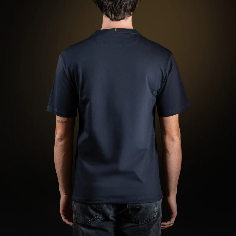 Navy Blue Cotton T-shirt