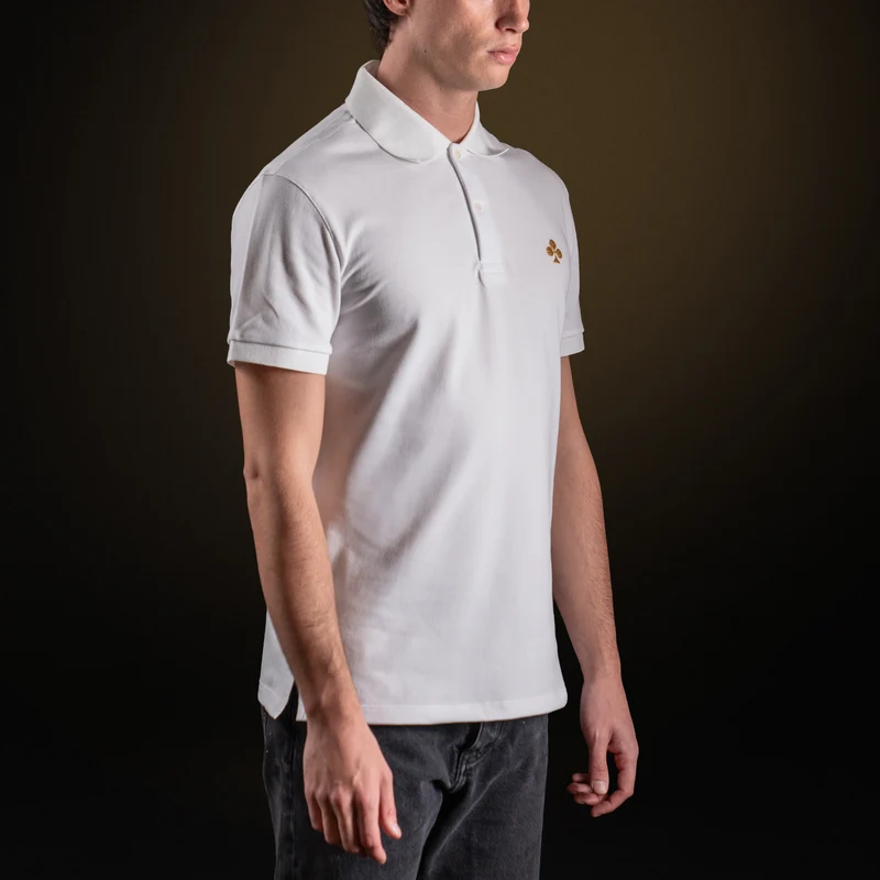 White Cotton Piqué polo shirt