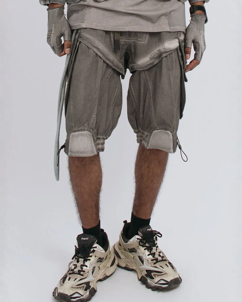 Steampunk Wasteland Disassembled Cargo Shorts