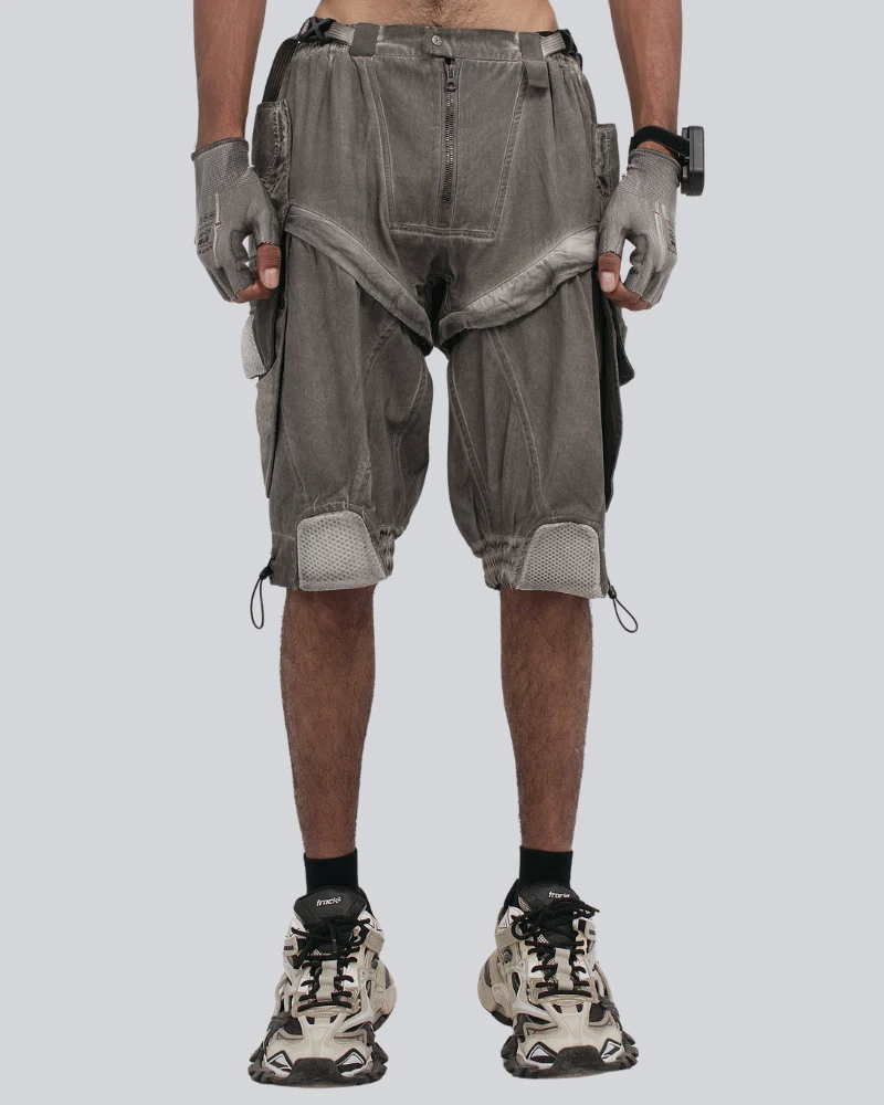 Steampunk Wasteland Disassembled Cargo Shorts
